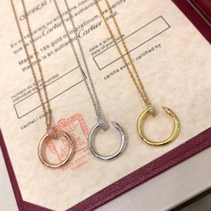cartier necklace, nail, with diamonds