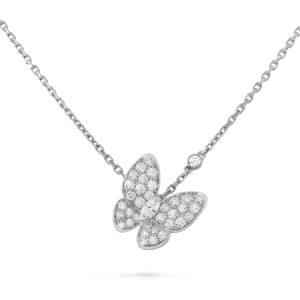 Clover Two Butterfly Necklace
